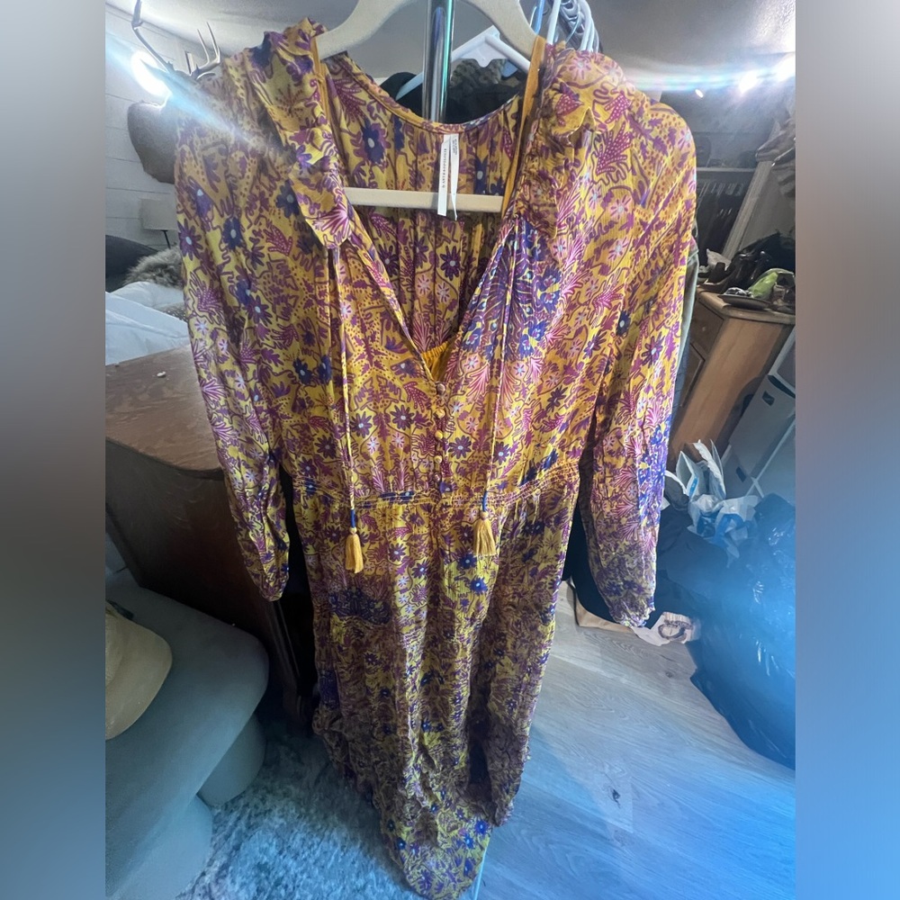 Anthropologie slip maxi dress